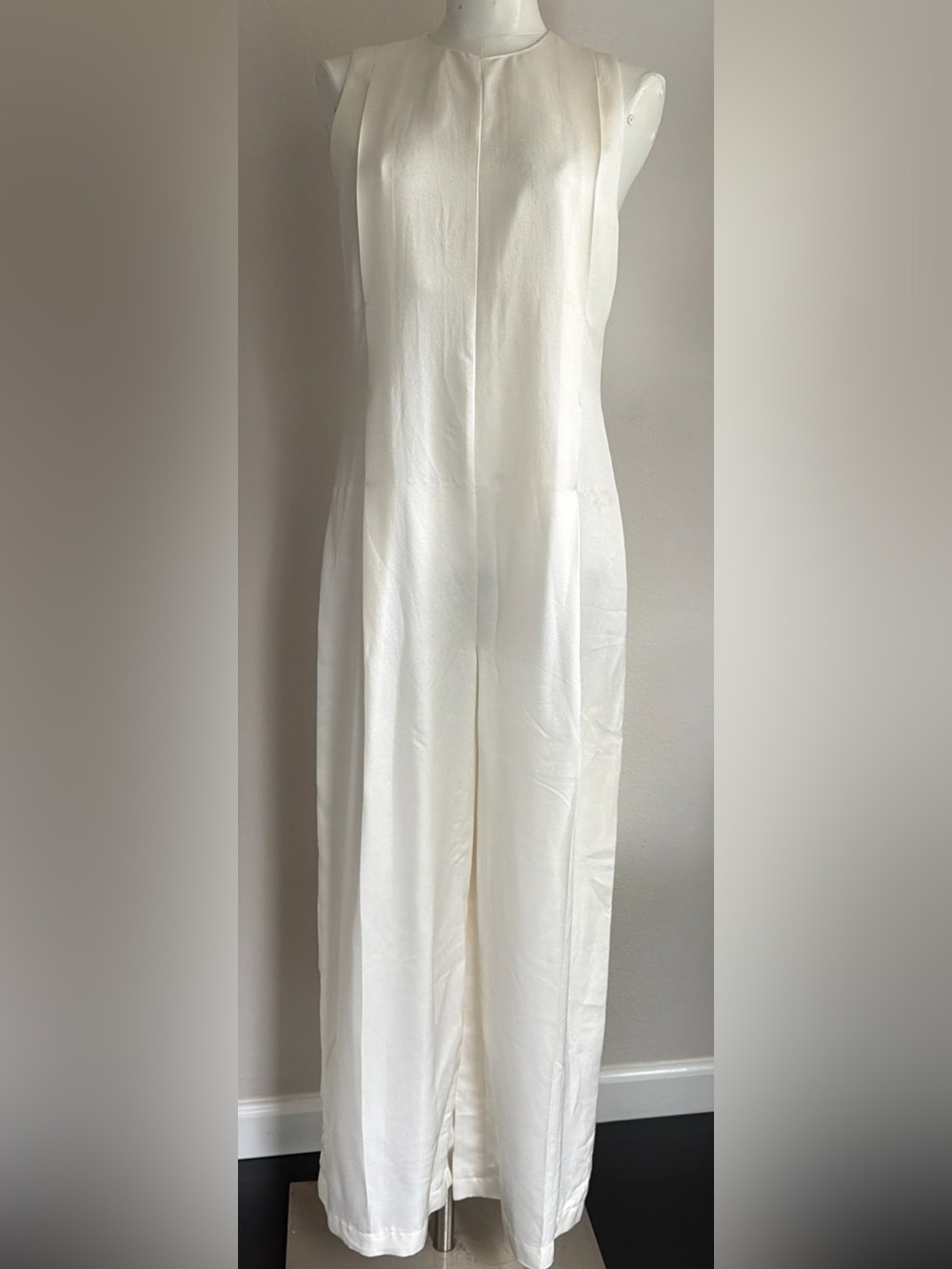 CO Women’s White Wide-Leg Jumpsuits S Ivory